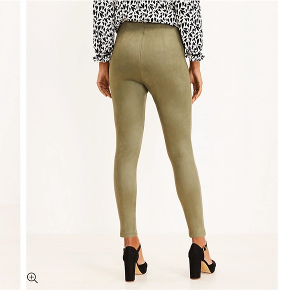 NWT LOFT Faux Suede Leggings - Picture 3 of 4
